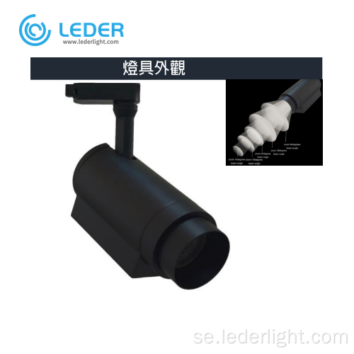 LEDER Flexibel svart 30W LED spårljus